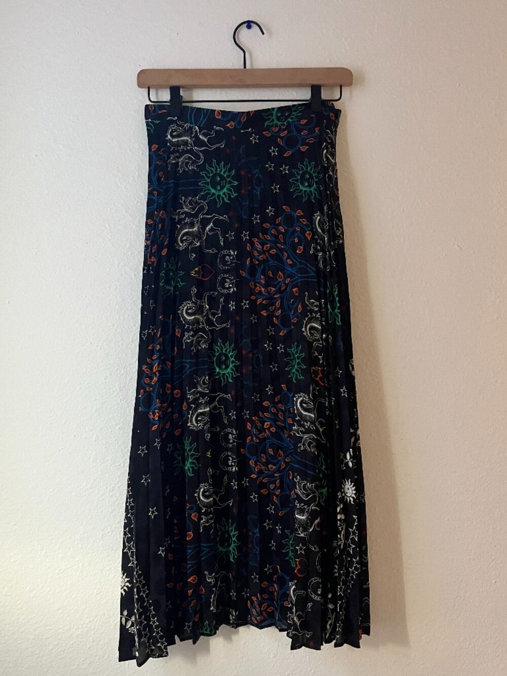Sandro Sz 1 Pleated Midi Skirt